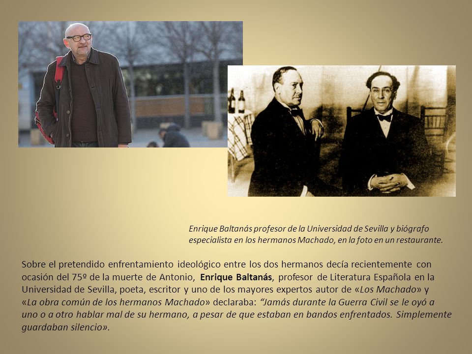 Enrique Baltanás profesor de la Universidad de Sevilla y biógrafo