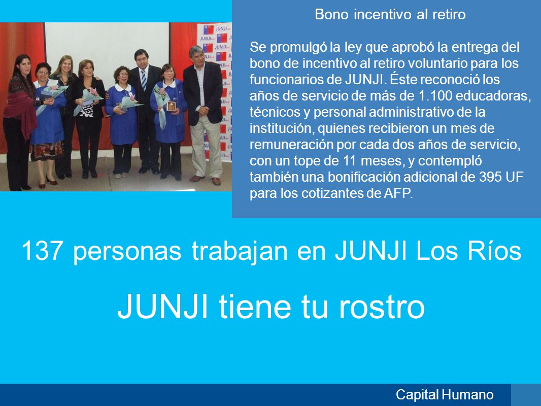 JUNJI tiene tu rostro 137 personas trabajan en JUNJI Los Ríos