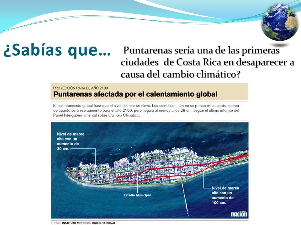 ¿Sabías que… Puntarenas sería una de las primeras ciudades de Costa Rica en desaparecer a causa del cambio climático