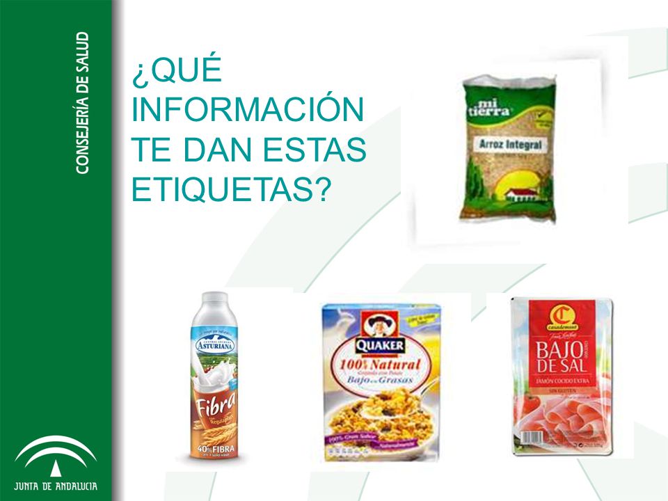 ¿QUÉ INFORMACIÓN TE DAN ESTAS ETIQUETAS