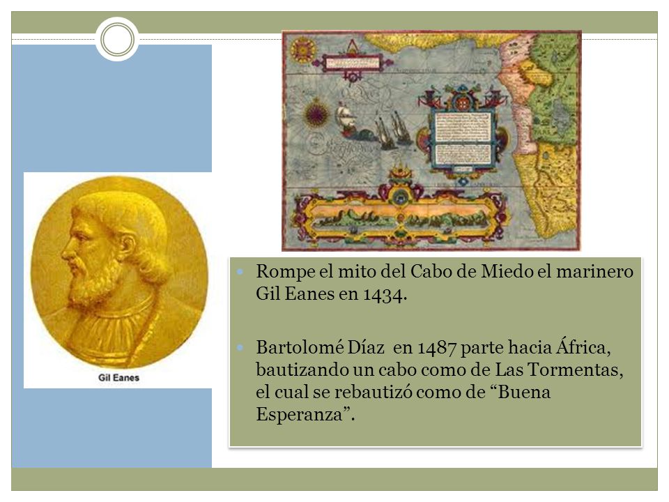 Rompe el mito del Cabo de Miedo el marinero Gil Eanes en 1434.