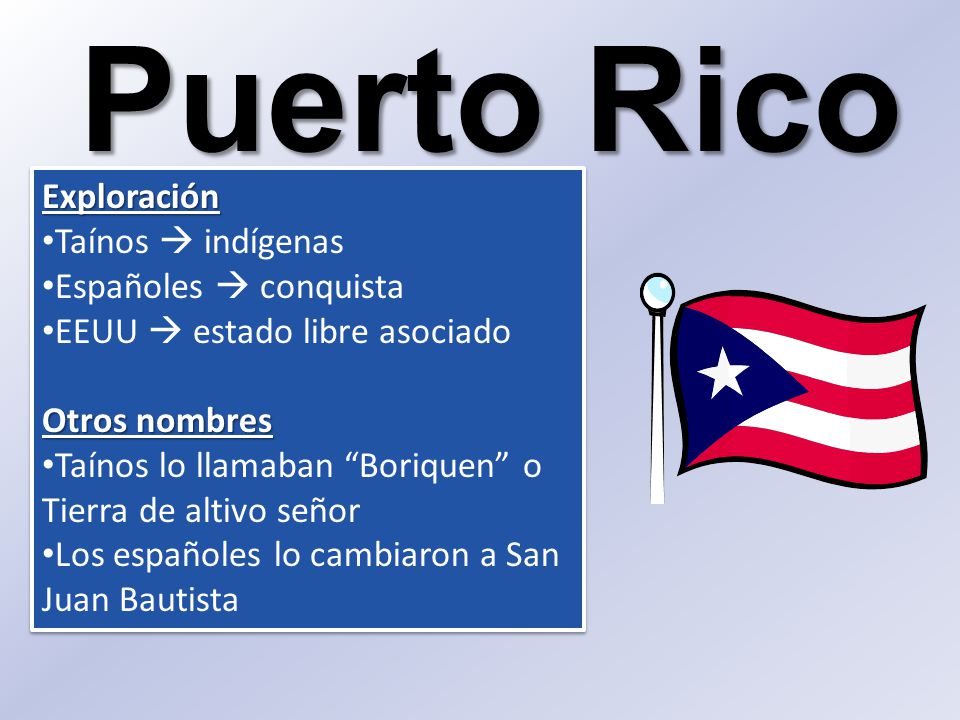 Puerto Rico Exploración Taínos  indígenas Españoles  conquista