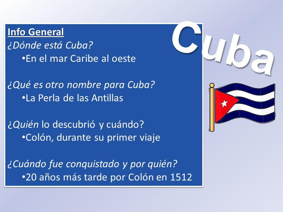 Cuba Info General ¿Dónde está Cuba En el mar Caribe al oeste