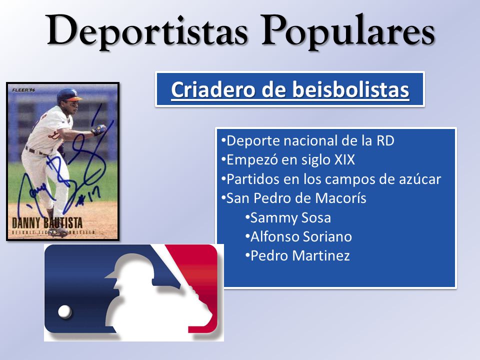 Deportistas Populares Criadero de beisbolistas
