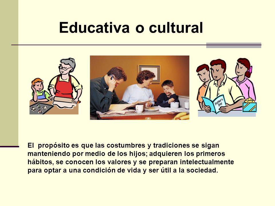 Educativa o cultural