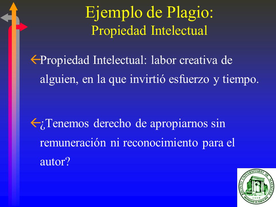 Ejemplo de Plagio: Propiedad Intelectual