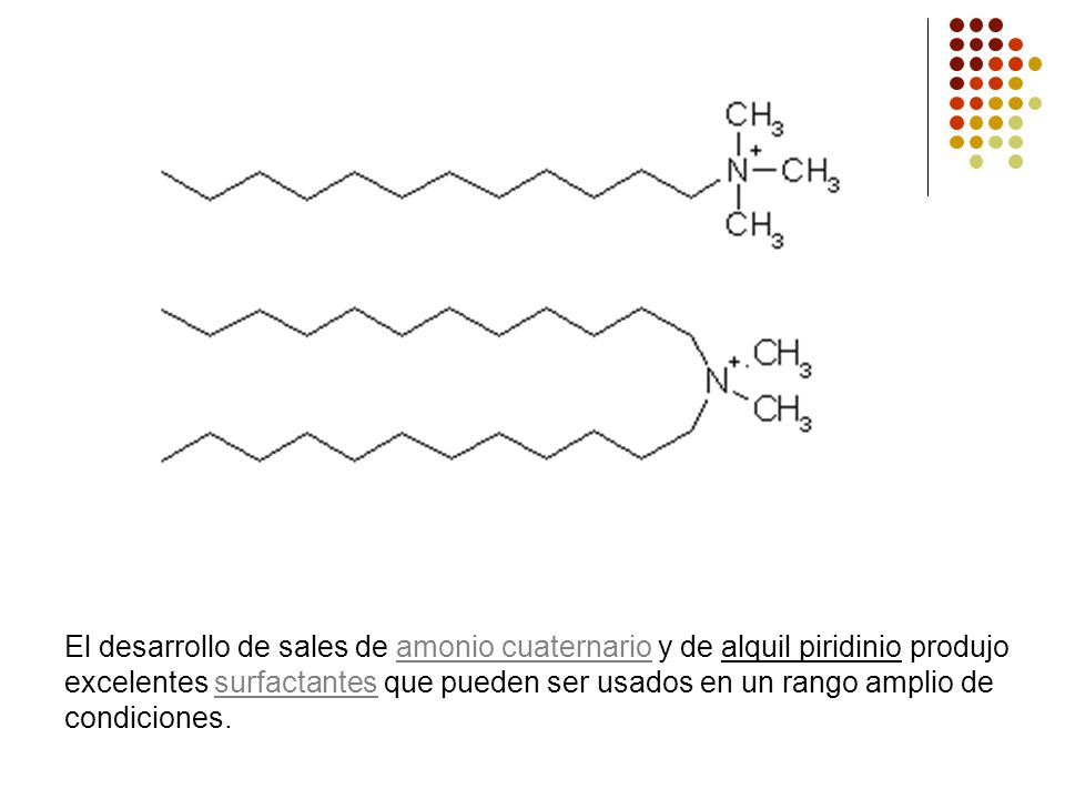 excelentes surfactantes que pueden ser usados en un rango amplio de