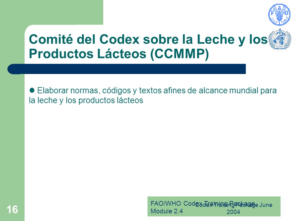 Comité del Codex sobre la Leche y los Productos Lácteos (CCMMP)