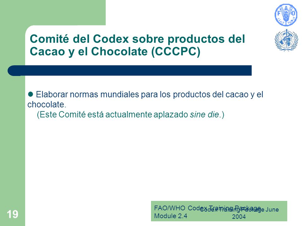 Comité del Codex sobre productos del Cacao y el Chocolate (CCCPC)