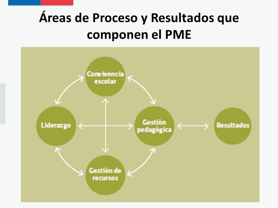 Áreas de Proceso y Resultados que componen el PME