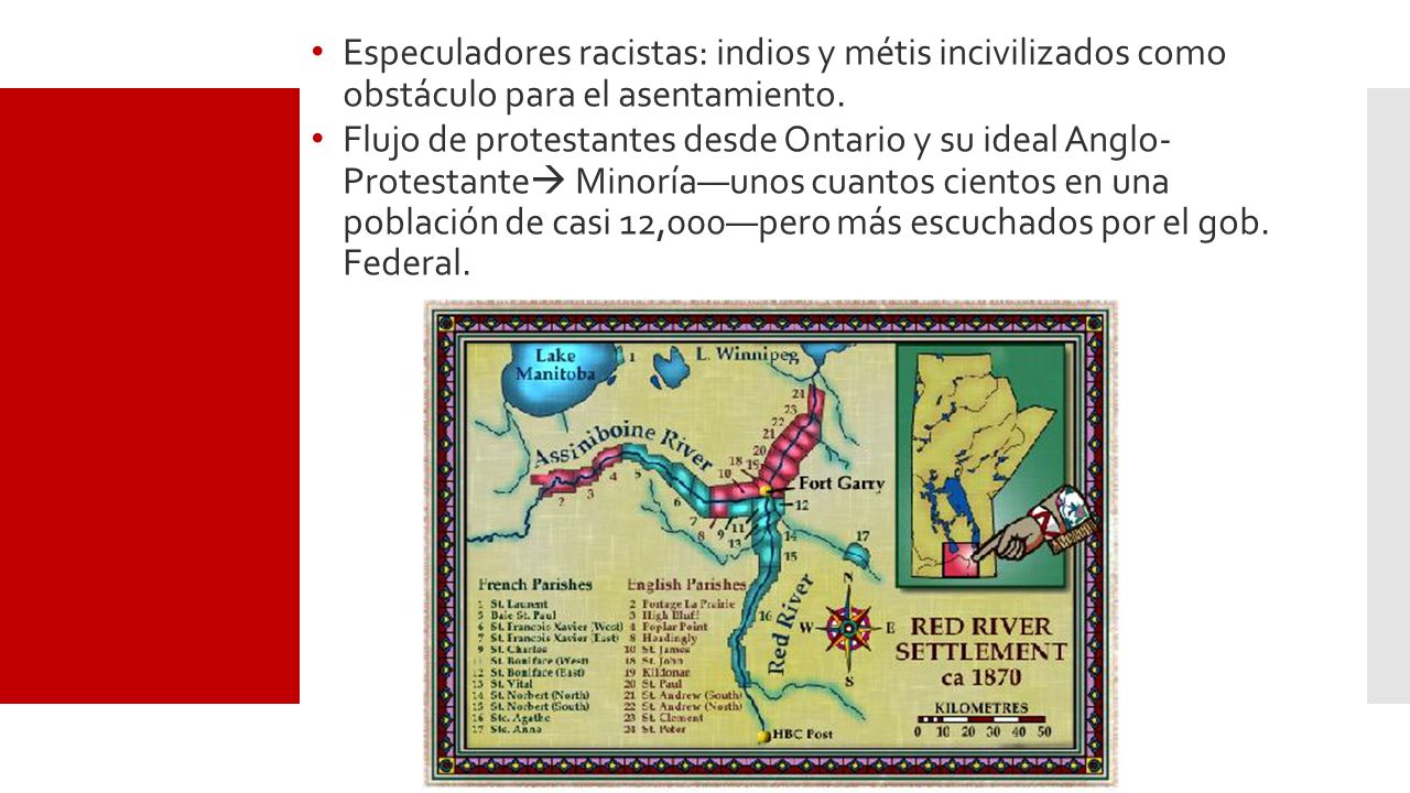 Especuladores racistas: indios y métis incivilizados como obstáculo para el asentamiento.