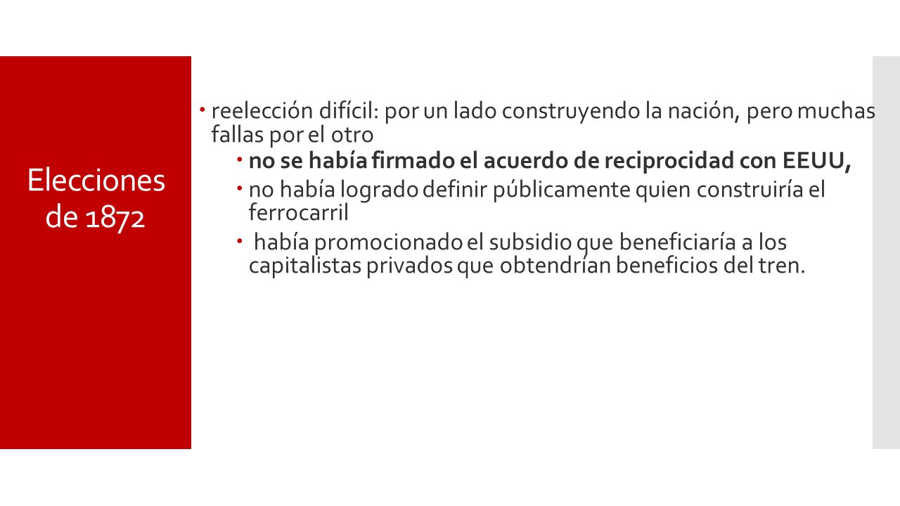 reelección difícil: por un lado construyendo la nación, pero muchas fallas por el otro
