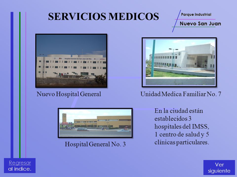 SERVICIOS MEDICOS Nuevo Hospital General Unidad Medica Familiar No. 7