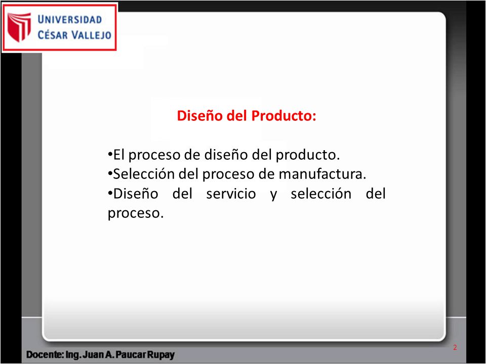 Diseño del Producto: El proceso de diseño del producto.