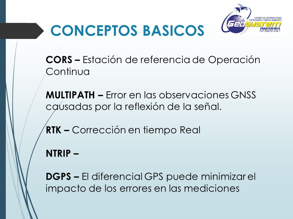 CONCEPTOS BASICOS CORS – Estación de referencia de Operación Continua