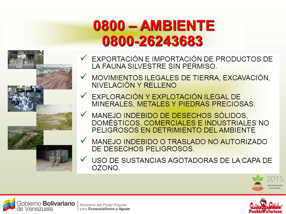 0800 – AMBIENTE EXPORTACIÓN E IMPORTACIÓN DE PRODUCTOS DE LA FAUNA SILVESTRE SIN PERMISO.