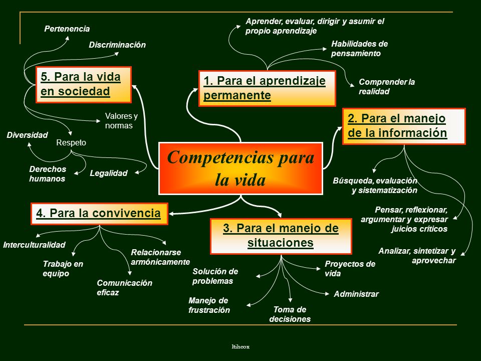 Competencias para la vida 3. Para el manejo de situaciones