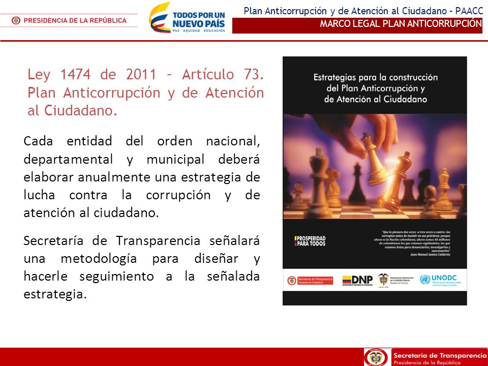 Plan Anticorrupción y de Atención al Ciudadano – PAACC