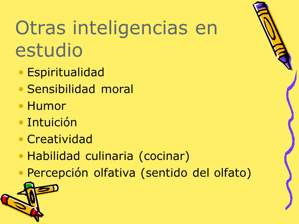 Otras inteligencias en estudio