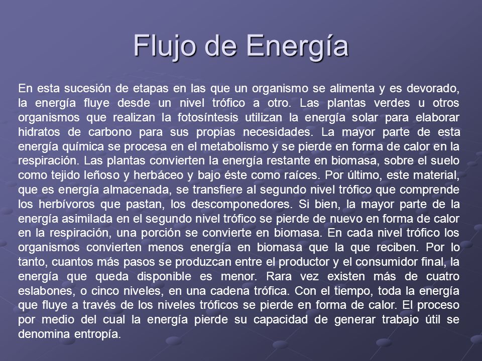 Flujo de Energía