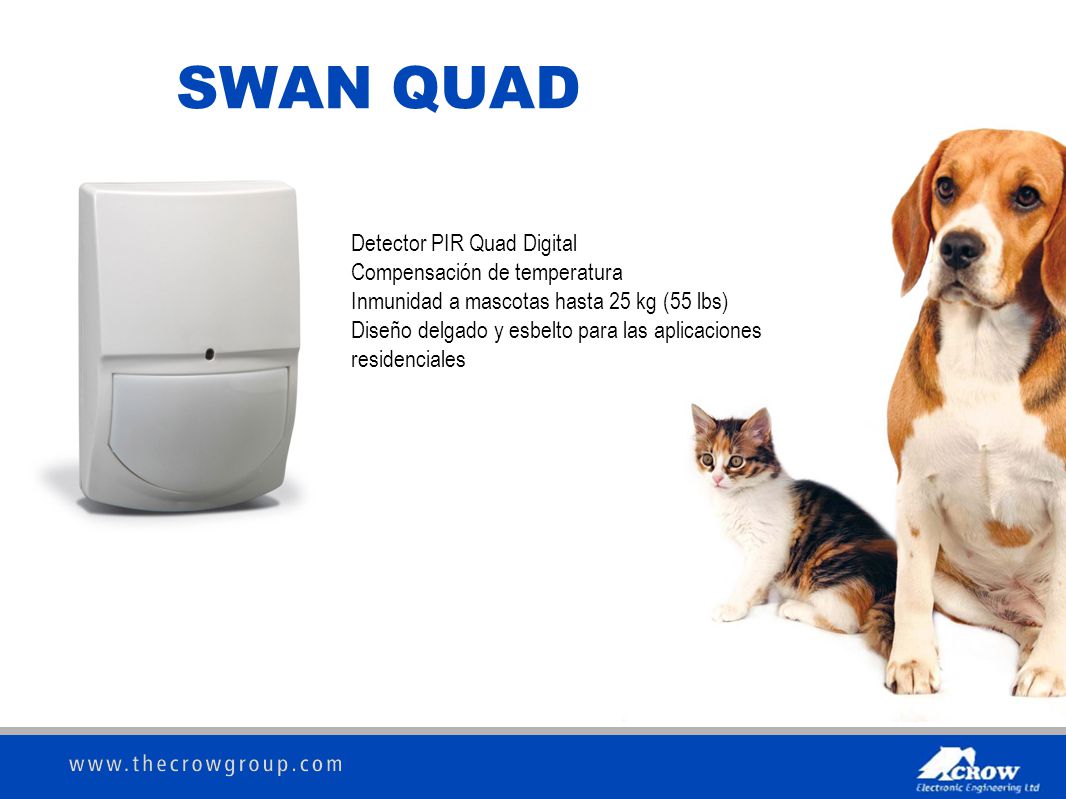 SWAN QUAD Detector PIR Quad Digital Compensación de temperatura
