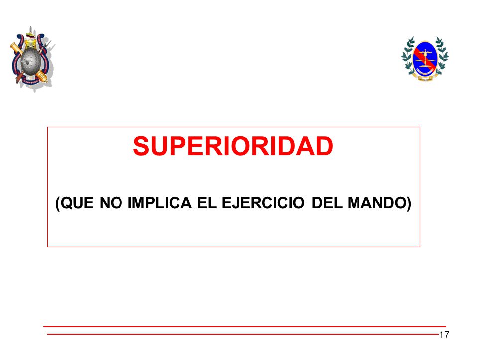 (QUE NO IMPLICA EL EJERCICIO DEL MANDO)