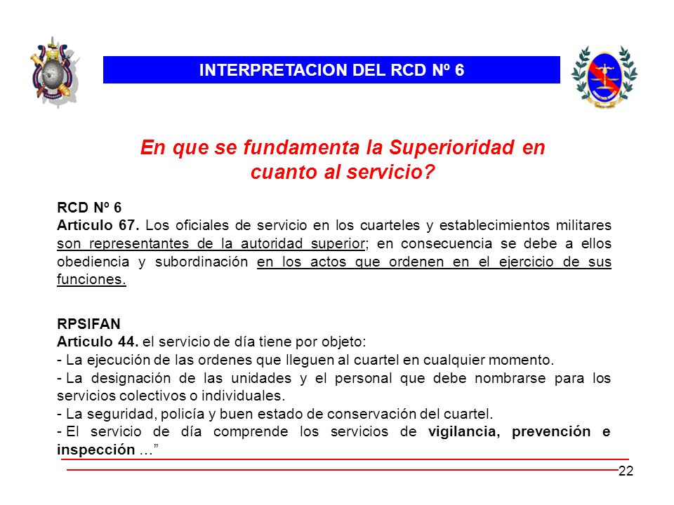 En que se fundamenta la Superioridad en cuanto al servicio
