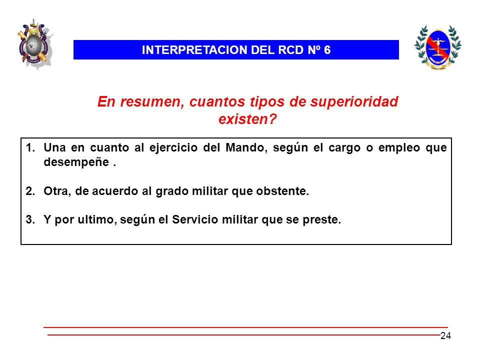 En resumen, cuantos tipos de superioridad existen