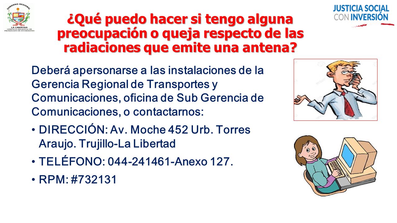 ¿Qué puedo hacer si tengo alguna preocupación o queja respecto de las radiaciones que emite una antena