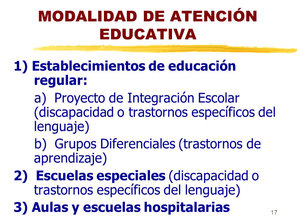 MODALIDAD DE ATENCIÓN EDUCATIVA