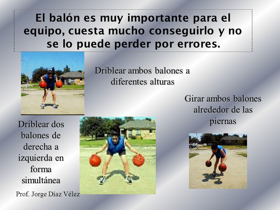 El balón es muy importante para el equipo, cuesta mucho conseguirlo y no se lo puede perder por errores.