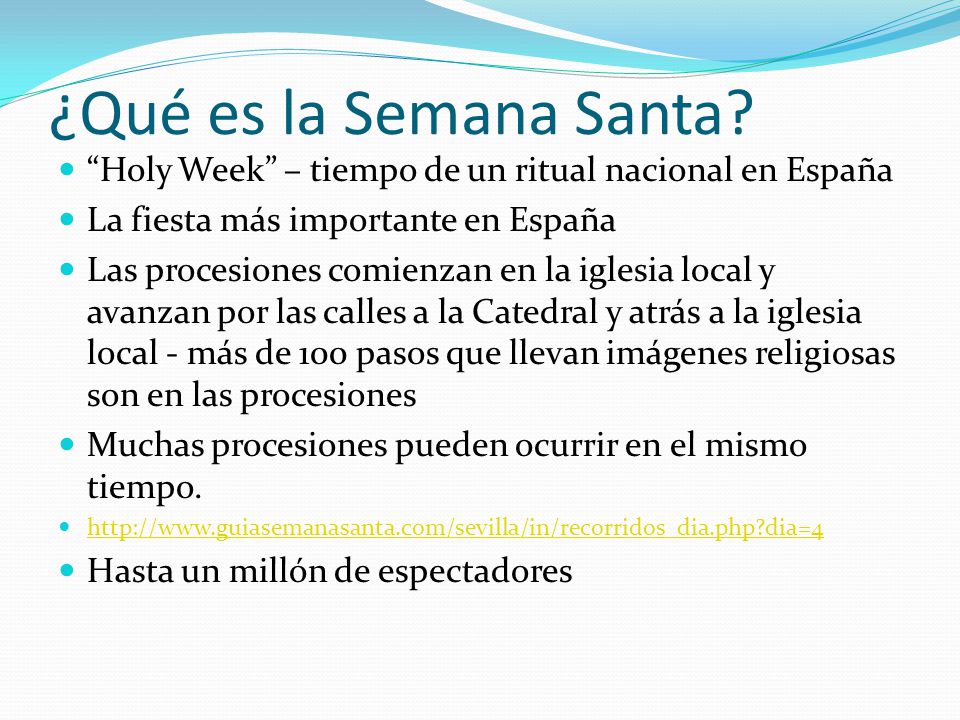 ¿Qué es la Semana Santa Holy Week – tiempo de un ritual nacional en España. La fiesta más importante en España.