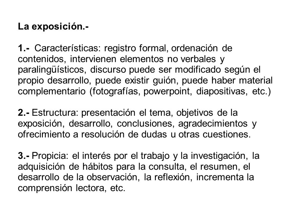 La exposición.-