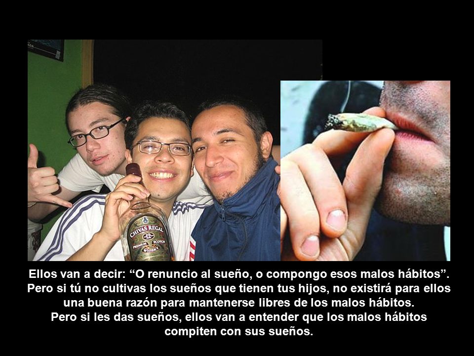 Ellos van a decir: O renuncio al sueño, o compongo esos malos hábitos .