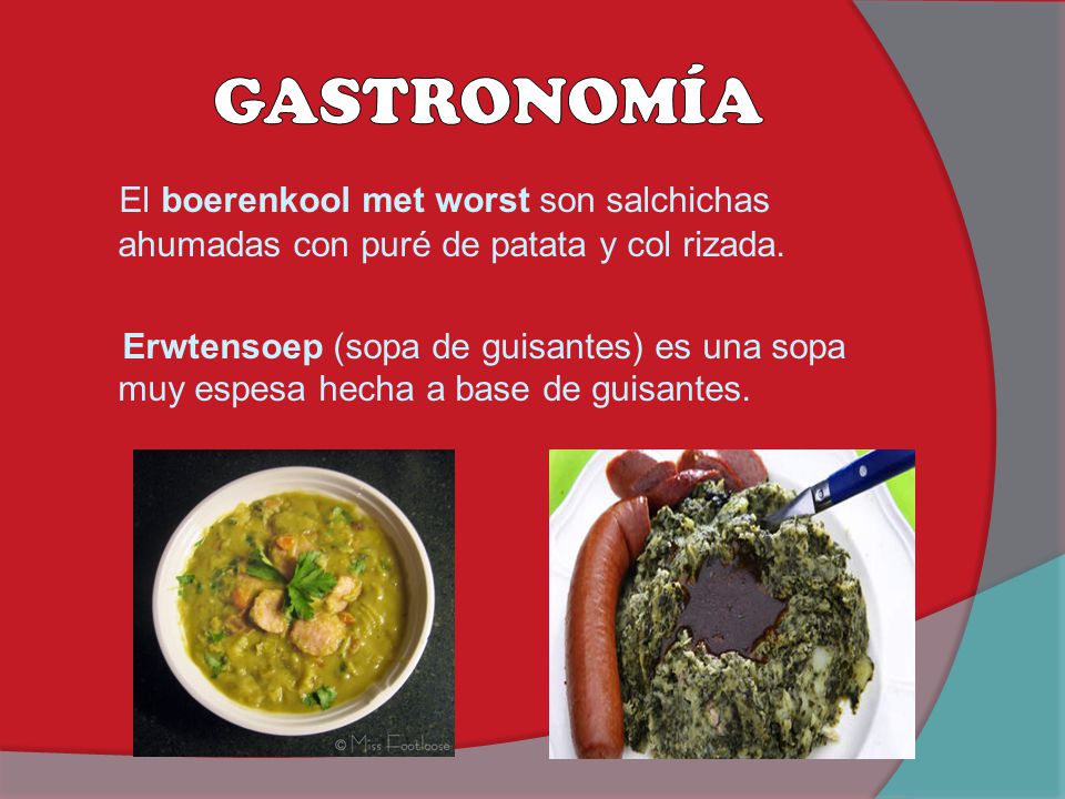 GASTRONOMÍA El boerenkool met worst son salchichas ahumadas con puré de patata y col rizada.