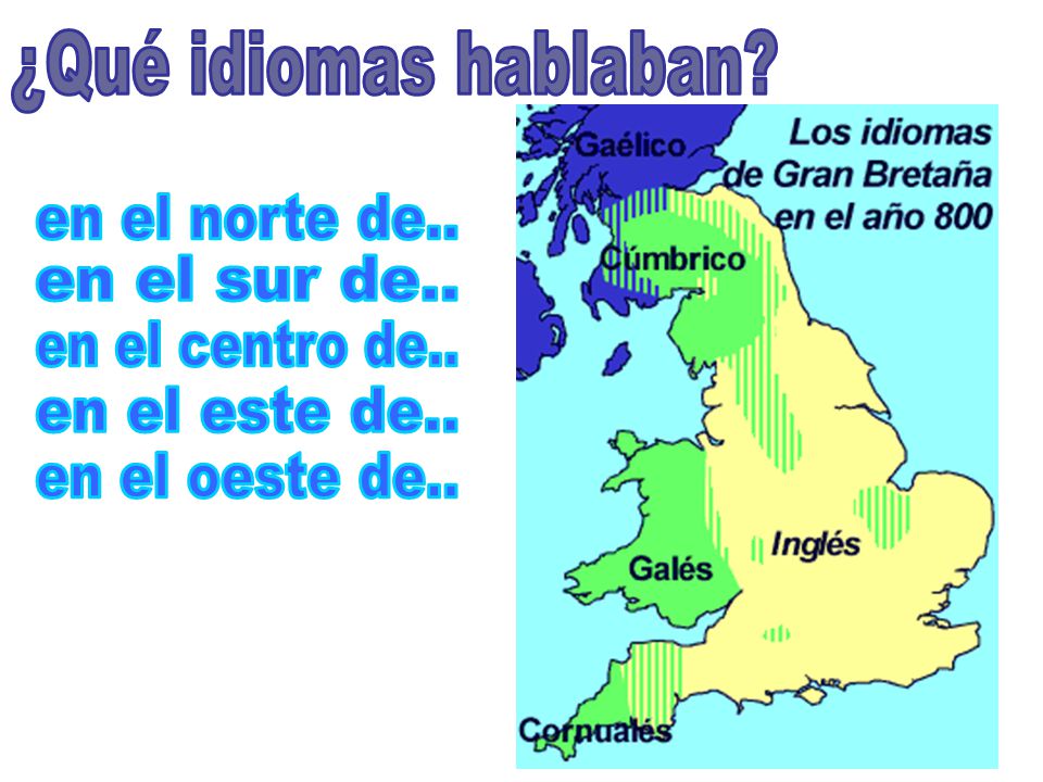 ¿Qué idiomas hablaban en el norte de.. en el sur de..