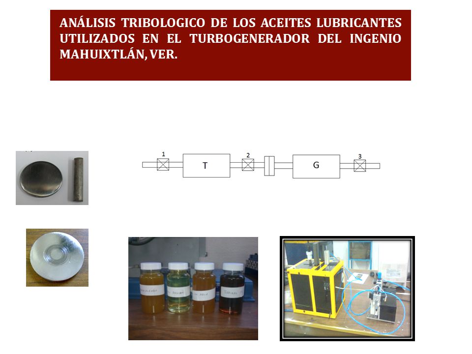 ANÁLISIS TRIBOLOGICO DE LOS ACEITES LUBRICANTES UTILIZADOS EN EL TURBOGENERADOR DEL INGENIO MAHUIXTLÁN, VER.