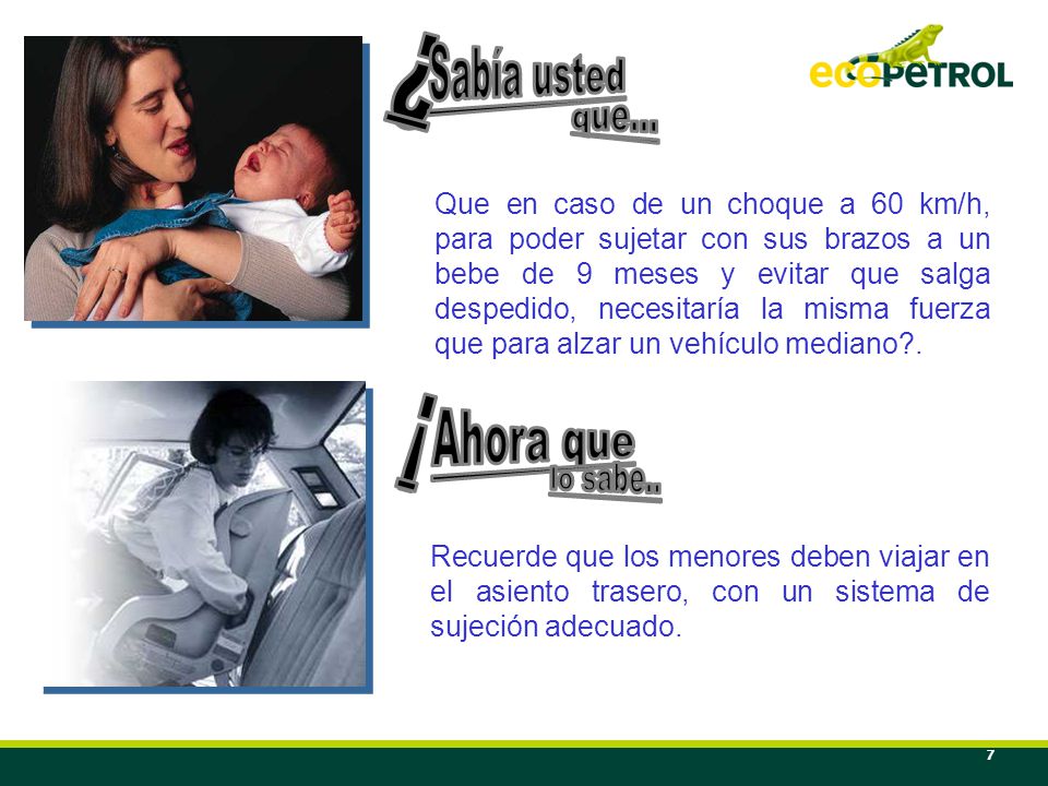 ¿ Sabía usted que... ¡ Ahora que lo sabe..