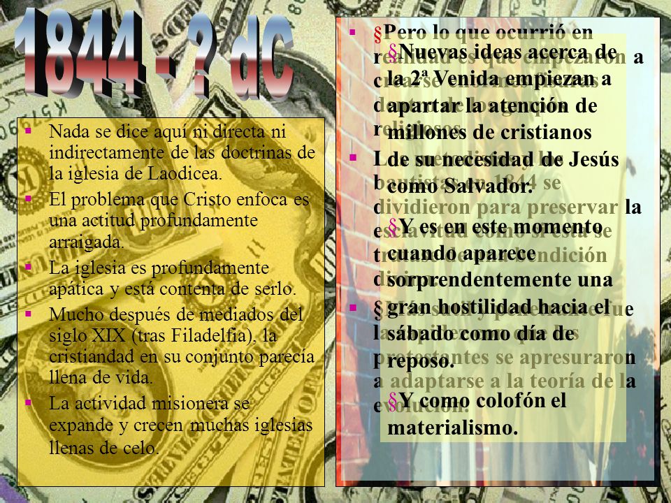 dC §Pero lo que ocurrió en realidad es que empezaron a crearse enormes fisuras dentro de los grupos religiosos.