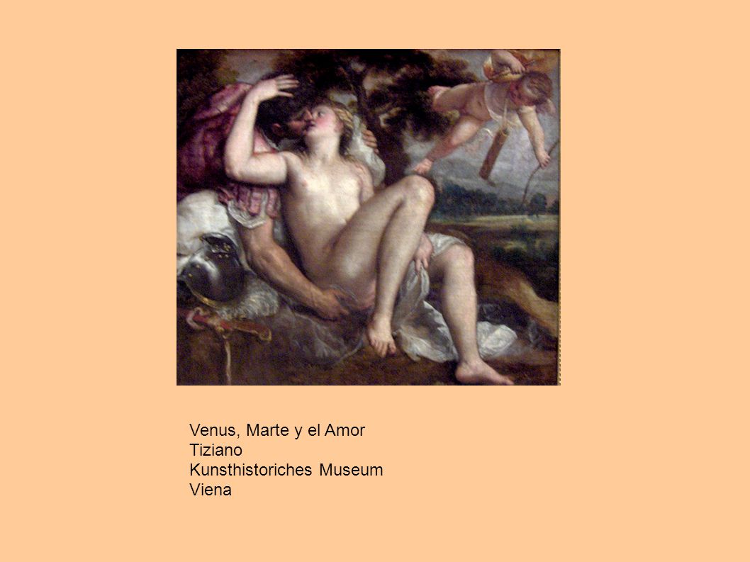 Venus, Marte y el Amor Tiziano Kunsthistoriches Museum Viena