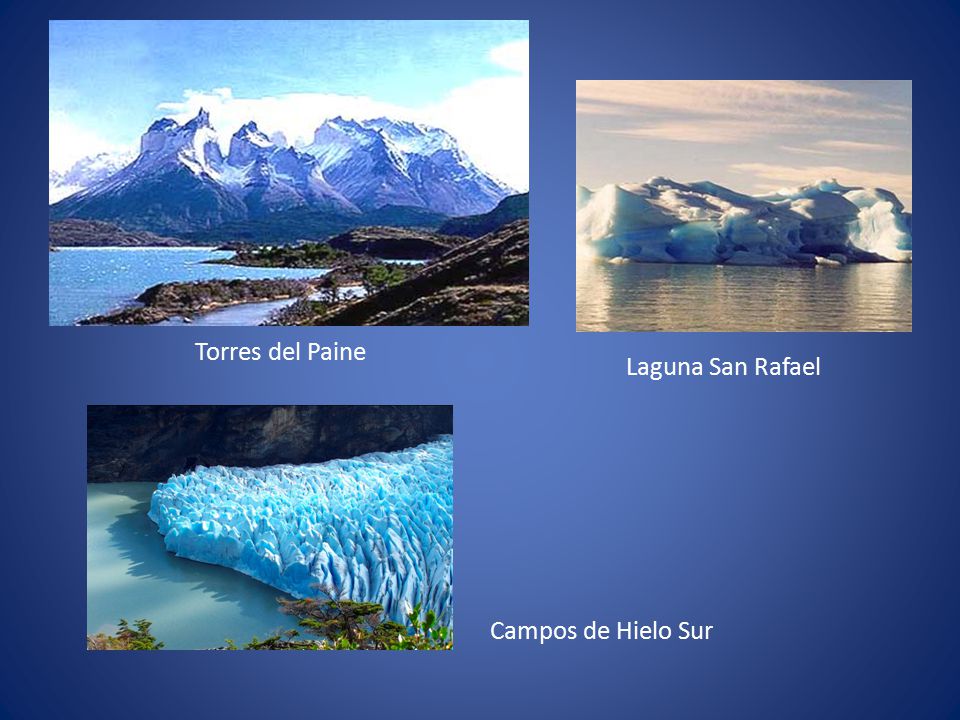 Torres del Paine Laguna San Rafael Campos de Hielo Sur