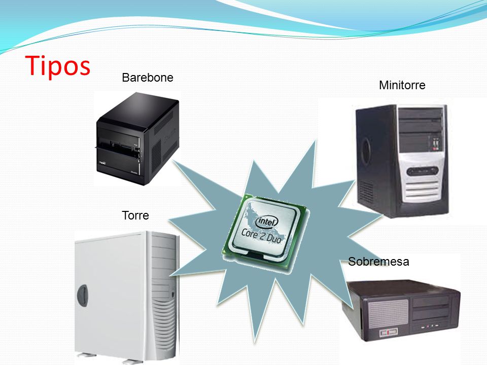 Tipos Barebone Minitorre Torre Sobremesa