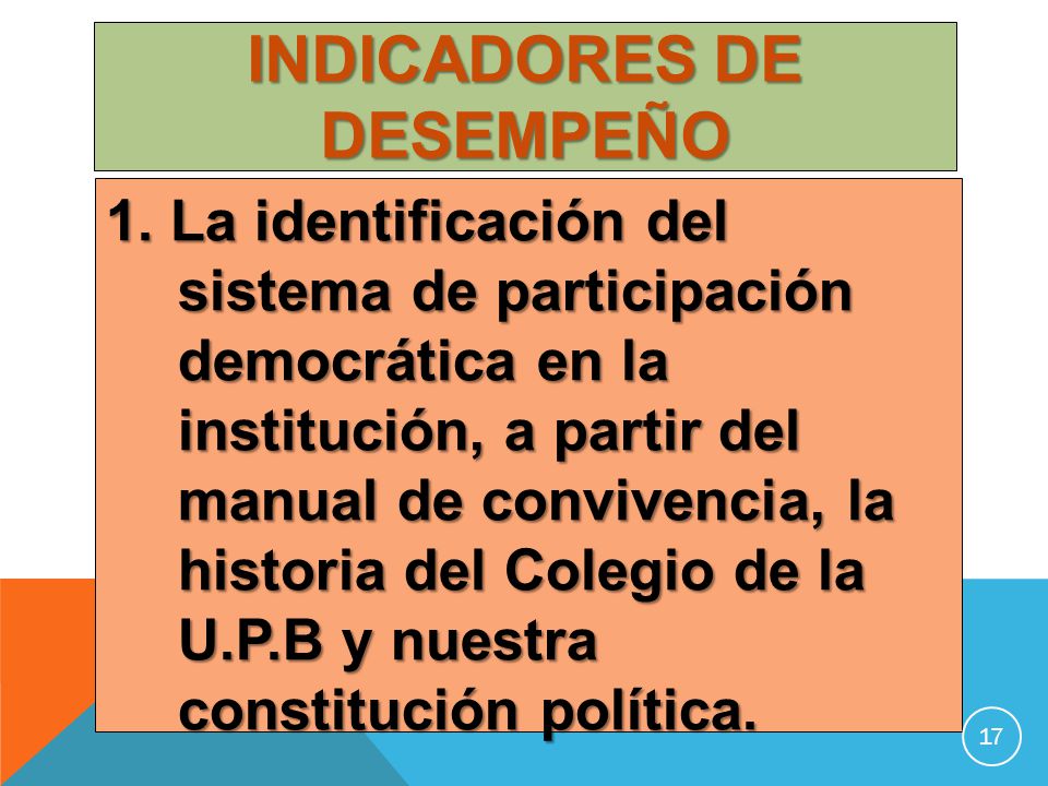 INDICADORES DE DESEMPEÑO