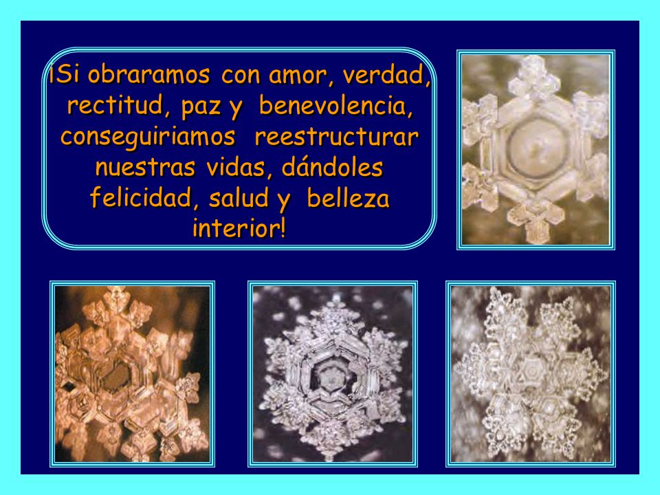 ¡Si obraramos con amor, verdad, rectitud, paz y benevolencia, conseguiriamos reestructurar nuestras vidas, dándoles felicidad, salud y belleza interior!