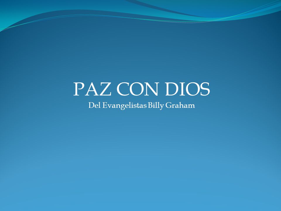 Del Evangelistas Billy Graham