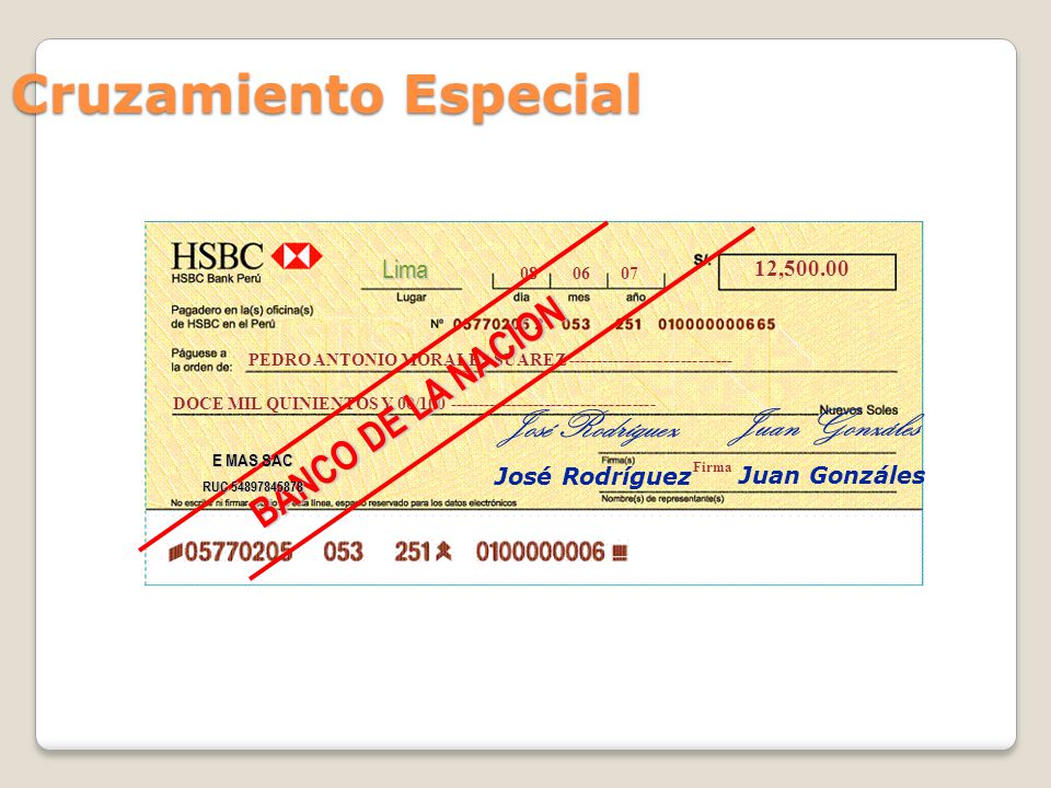 Cruzamiento Especial BANCO DE LA NACION José Rodríguez Juan Gonzáles
