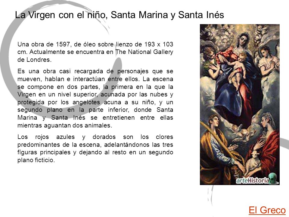 La Virgen con el niño, Santa Marina y Santa Inés