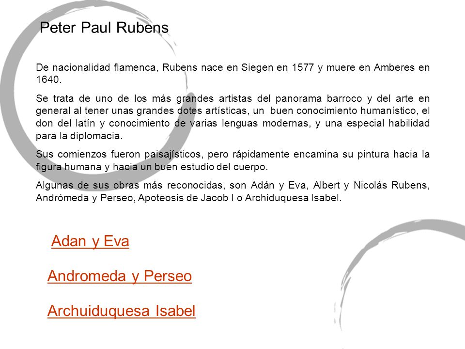 Peter Paul Rubens Adan y Eva Andromeda y Perseo Archuiduquesa Isabel