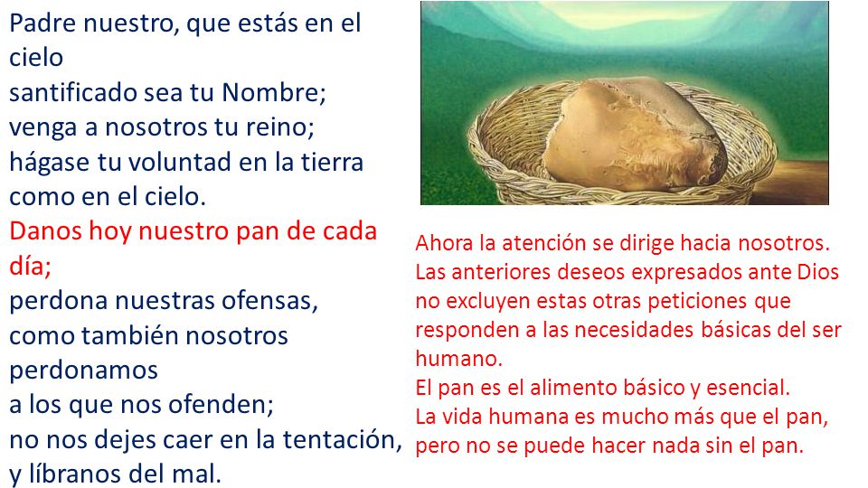 Padre nuestro, que estás en el cielo santificado sea tu Nombre;