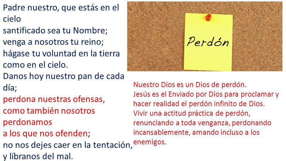Padre nuestro, que estás en el cielo santificado sea tu Nombre;